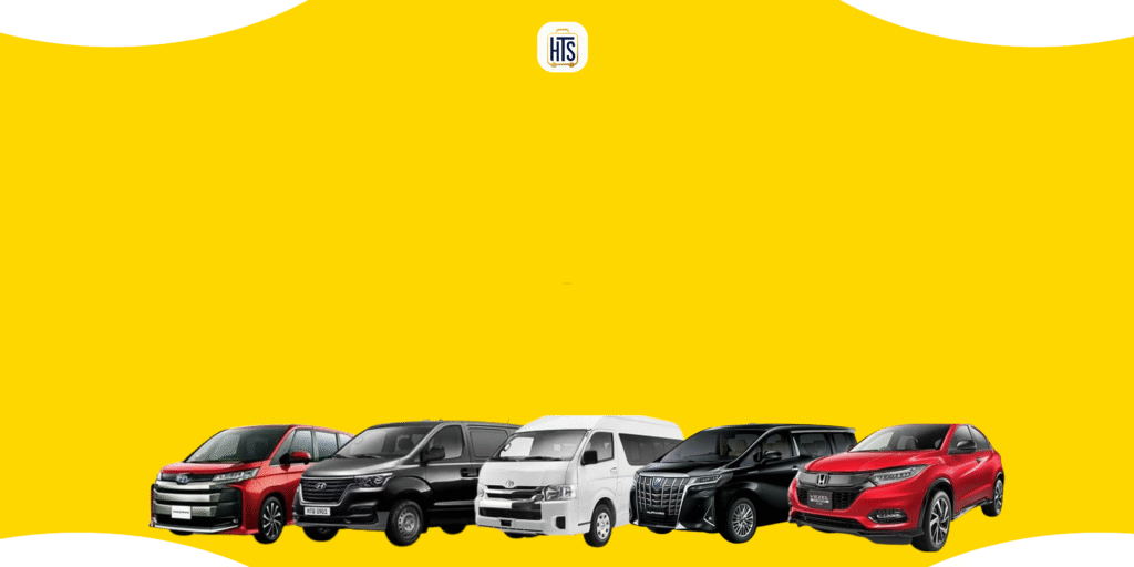 Armada rental mobil Harmoni Travel Sejahtera dengan latar belakang Singapura – layanan transportasi nyaman dari Batam ke Singapura & Malaysia.