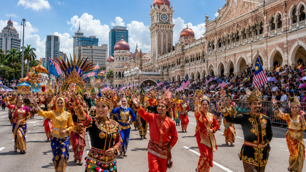 Parade budaya Citrawarna Malaysia di Dataran Merdeka Kuala Lumpur