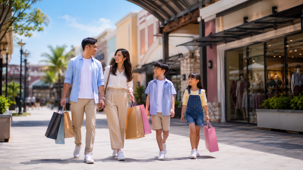 Keluarga Indonesia menikmati shopping trip di Kuala Lumpur