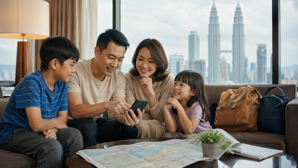 Keluarga Indonesia menyusun itinerary Johor Bahru 2 hari 1 malam