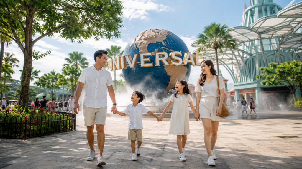 Keluarga Indonesia menyusun itinerary Harry Potter dan Sentosa Singapore