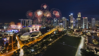 Singapore's annual National Day celebration for its independent at the Marina Bay.
