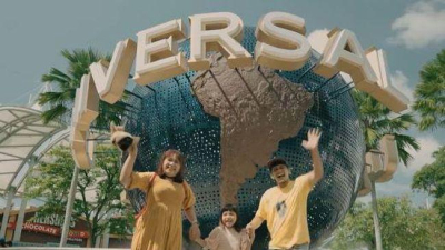 Universal Studios Singapore saat liburan sekolah bersama keluarga Indonesia