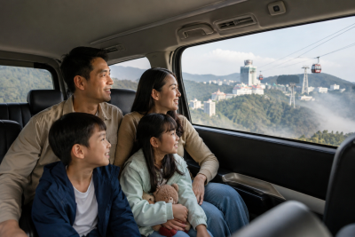 Liburan sekolah keluarga Indonesia ke Genting Highlands dari Kuala Lumpur