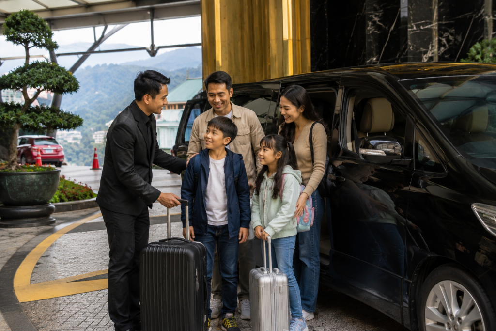 Private charter keluarga Indonesia menuju Genting Highlands