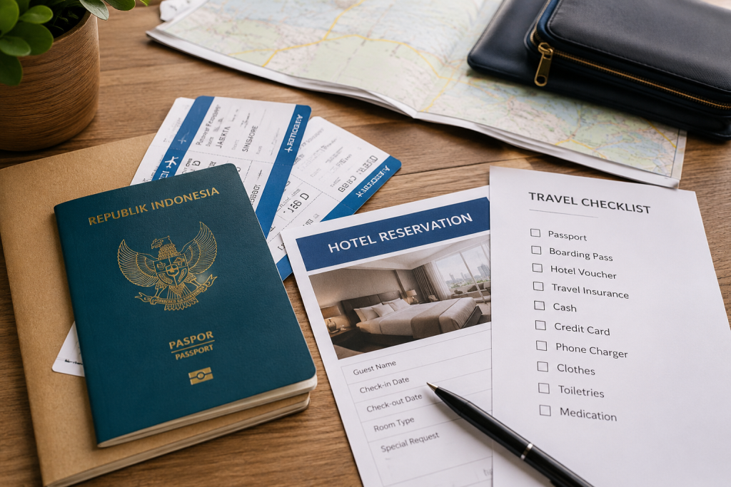 Dokumen perjalanan apa yang harus disiapkan sebelum ke Singapore