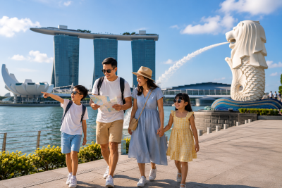 Keluarga Indonesia menikmati liburan sekolah di Singapore dengan itinerary yang terencana.
