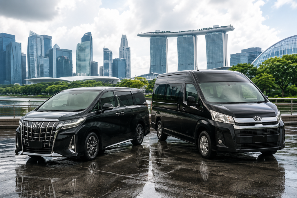Pilihan Transportasi MPV dan van untuk keluarga di Singapore