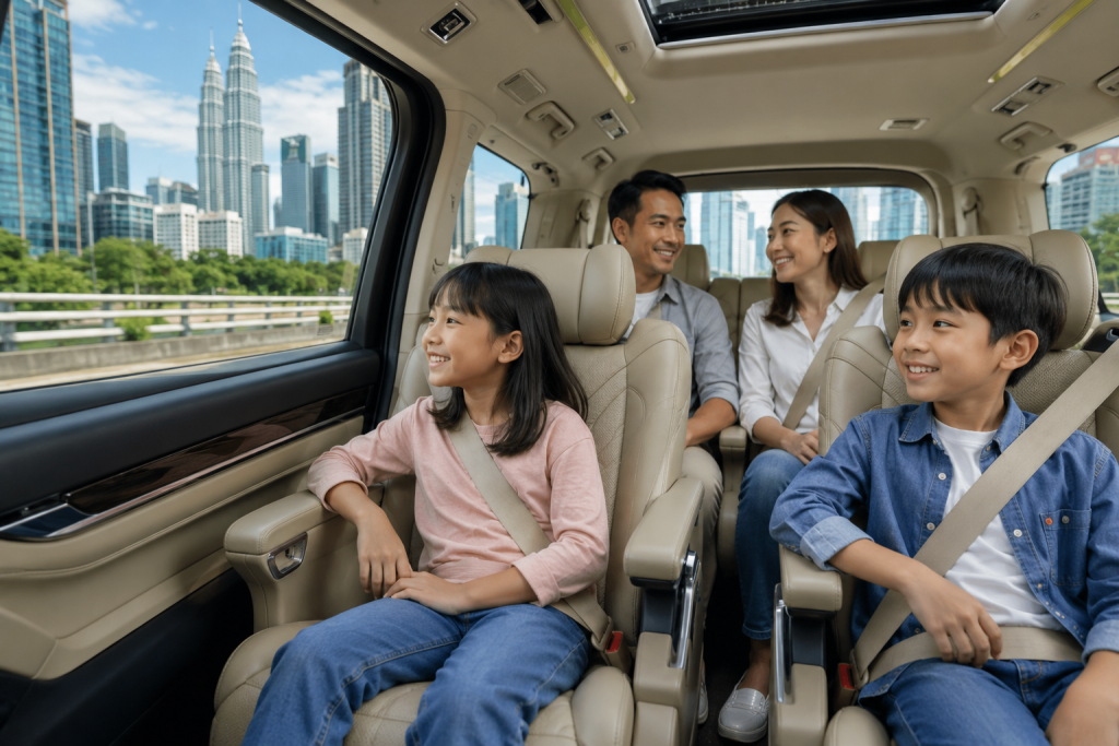 Private charter Malaysia untuk city tour keluarga Indonesia.