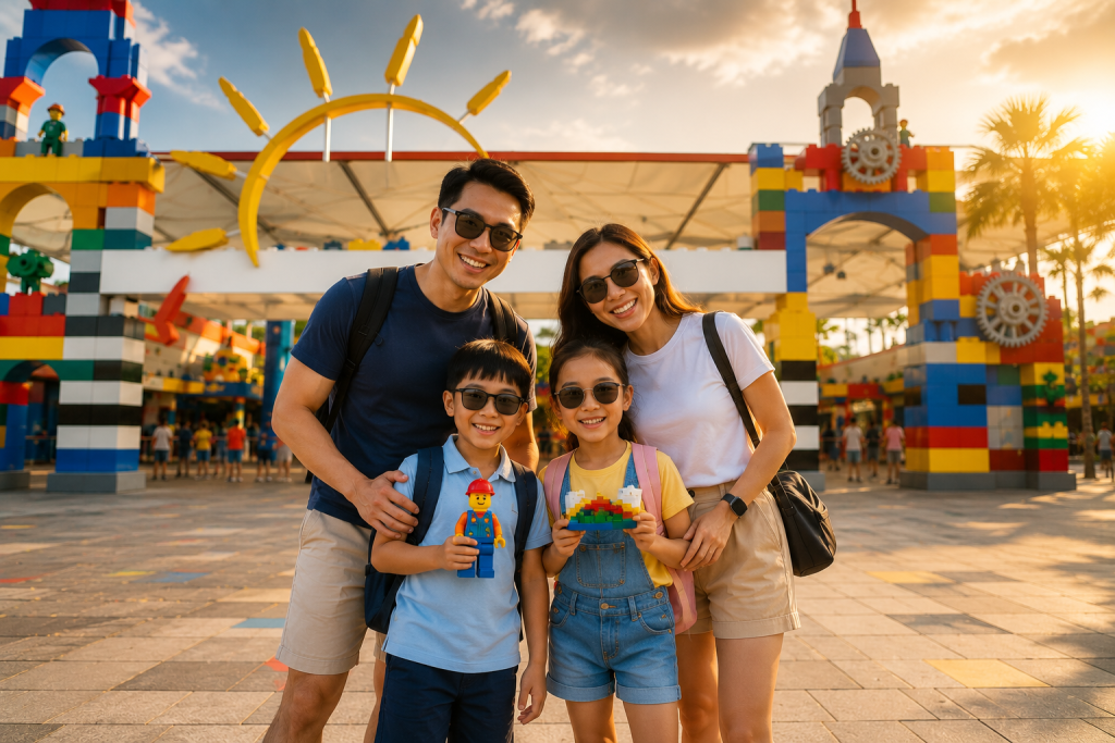 Keluarga Indonesia mengakhiri liburan di Legoland Malaysia dengan bahagia.