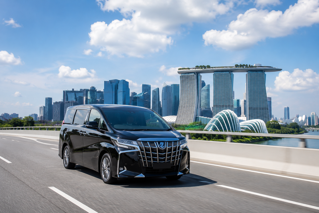 Distance from Changi Airport to Marina Bay by private airport transfer