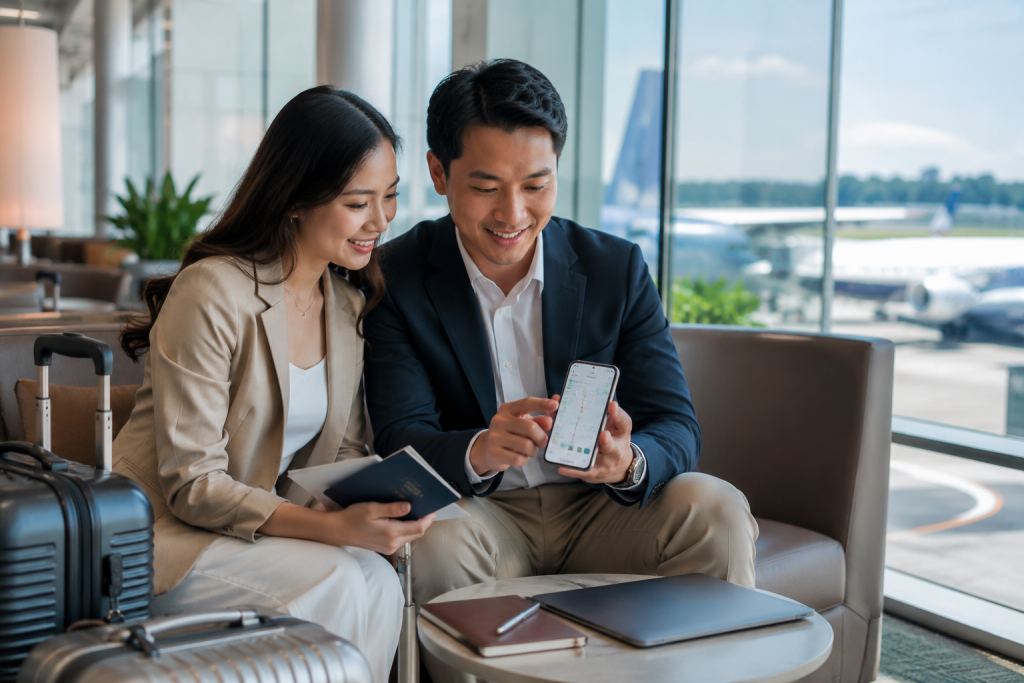 Merencanakan airport transfer sebelum perjalanan ke Singapore