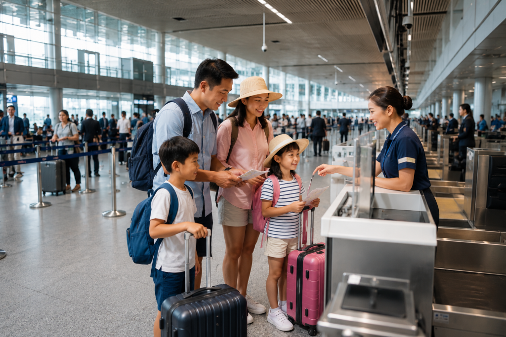 Area check-in terminal baru HarbourFront Singapore