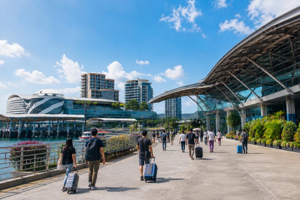 Area Terminal Baru HarbourFront Singapore dekat VivoCity