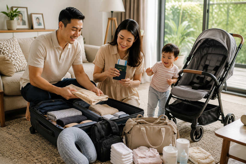 Persiapan liburan Singapore bersama bayi dan stroller