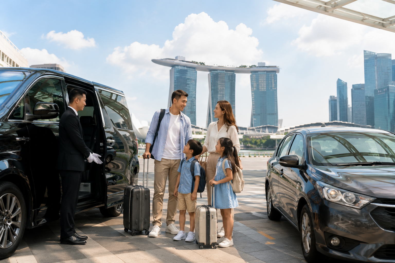 Perbandingan Private Charter dan Grab di Singapore untuk keluarga Indonesia