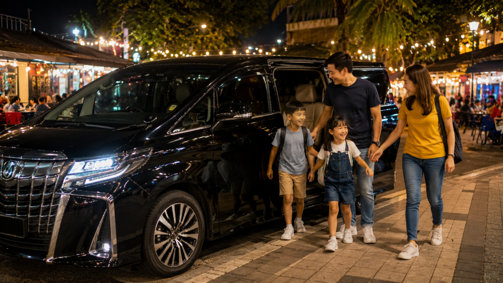 Keluarga Indonesia tiba di Johor Bahru dengan private charter