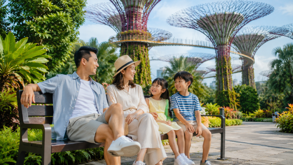 Tempat istirahat nyaman di Gardens by the Bay Singapore