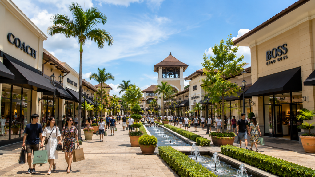 Deretan toko fashion internasional di Johor Premium Outlets