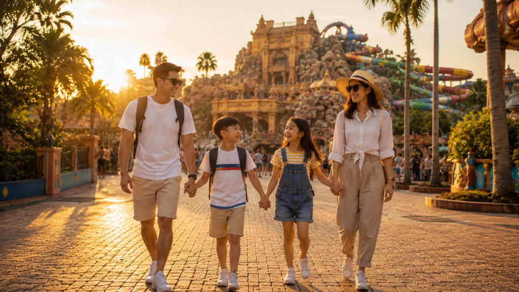 Liburan keluarga di Sunway Lagoon Malaysia