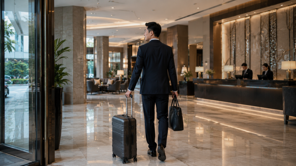 Business Trip Indonesia check in hotel di Johor Bahru.