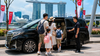 Keluarga Indonesia menggunakan Toyota Alphard untuk liburan di Singapore