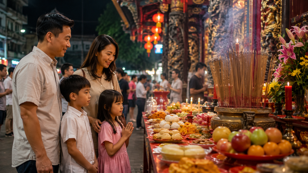 Tradisi persembahan Hungry Ghost Festival Singapore