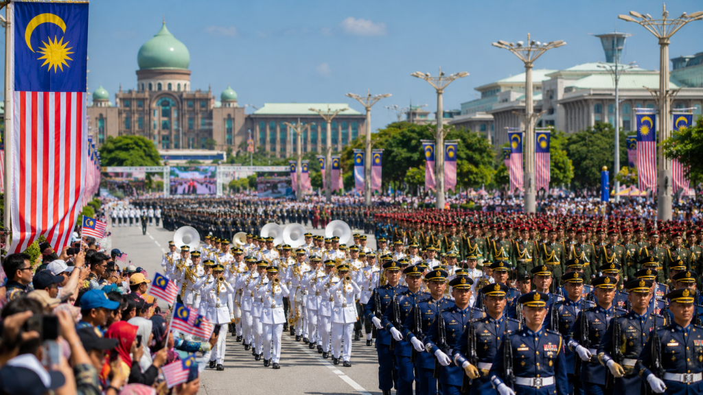 Suasana National Day Parade Malaysia di Putrajaya