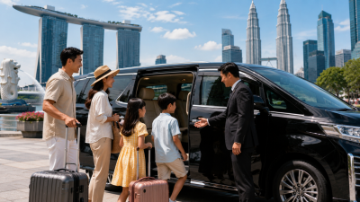 Keluarga Indonesia menggunakan layanan airport transfer di Changi Airport Singapore.