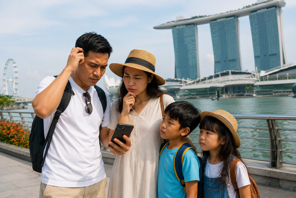 Kesalahan menyusun itinerary private transfer di Singapore.