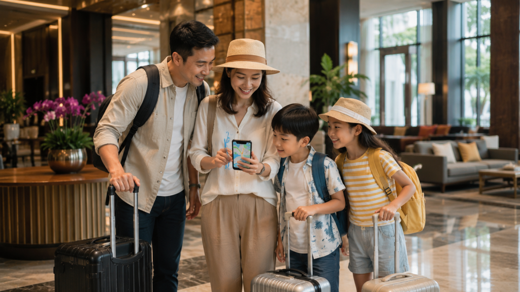 Keluarga Indonesia memilih lokasi hotel strategis di Singapore