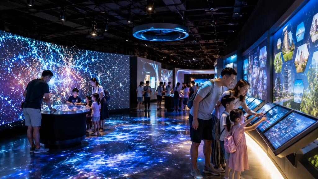 Interior Changi Experience Studio di Jewel Changi Airport