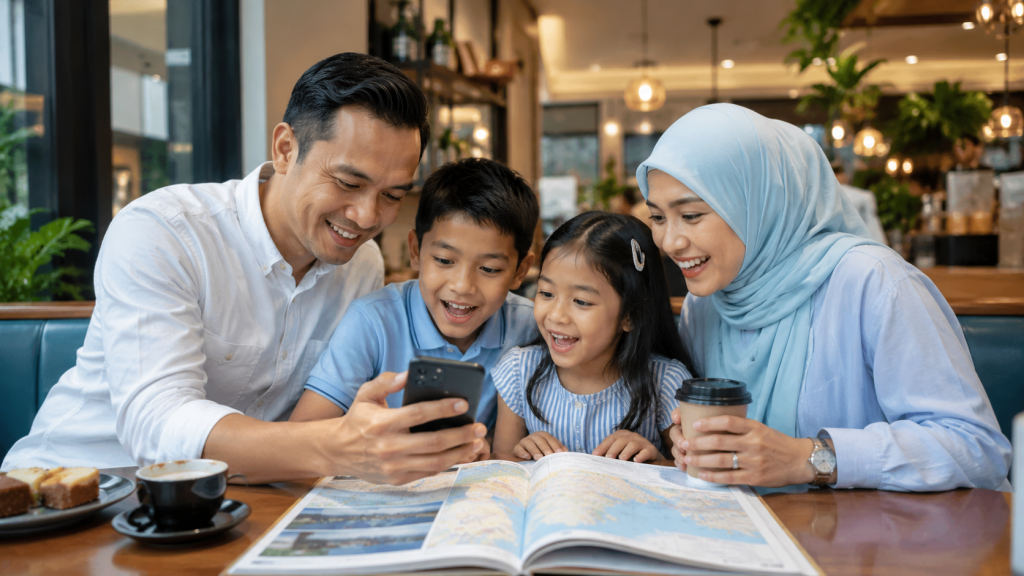 Planning halal food itinerary in Singapore with family