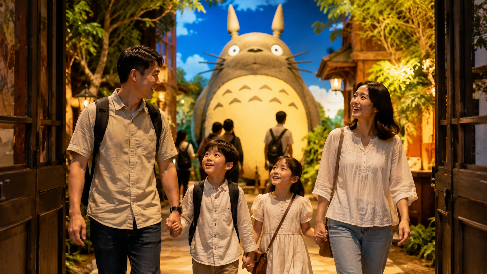 World of Studio Ghibli Singapore bersama keluarga Indonesia menikmati pameran Totoro