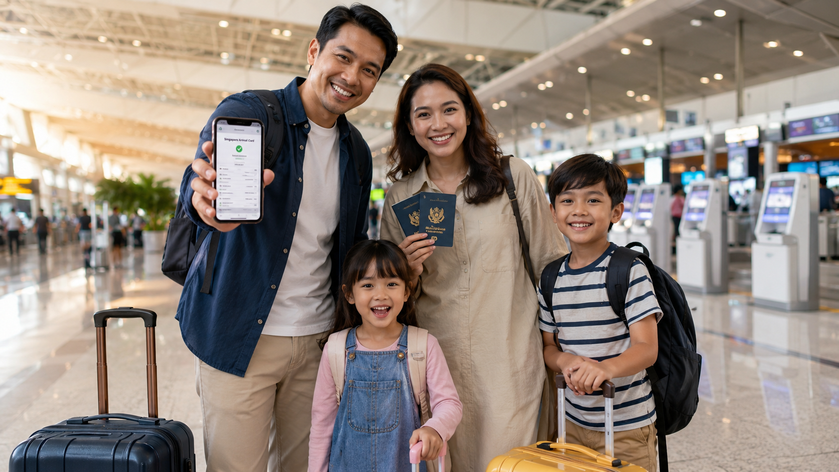 Singapore Arrival Card untuk WNI sebelum berangkat ke Singapore bersama keluarga Indonesia