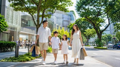 Keluarga Indonesia menikmati liburan di Orchard Road Singapore