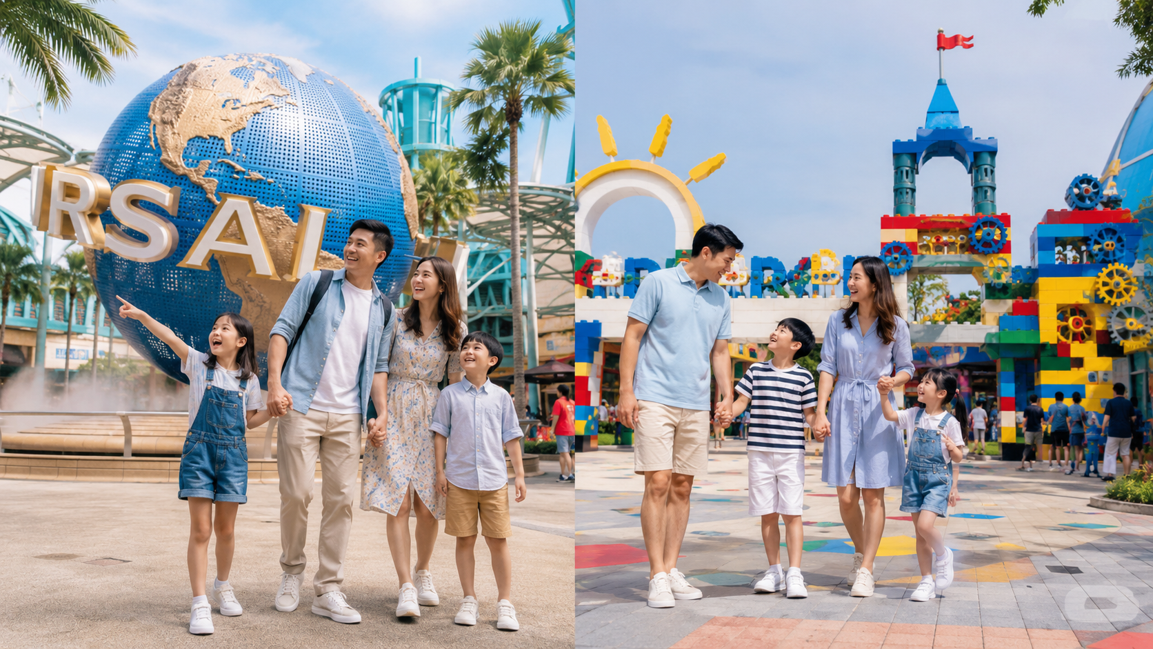 Universal Studios Singapore vs Legoland Malaysia untuk liburan keluarga Indonesia