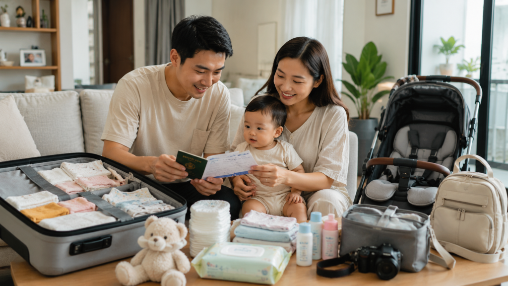 Persiapan liburan ke Singapore bersama bayi sebelum keberangkatan