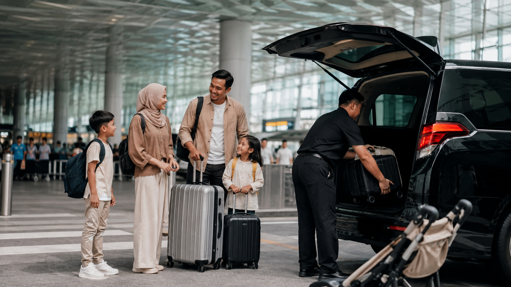 Airport transfer dan private charter Singapore untuk keluarga Indonesia