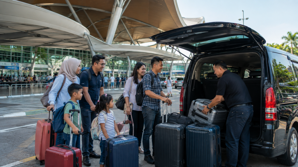 Airport transfer KLIA untuk rombongan company trip Indonesia