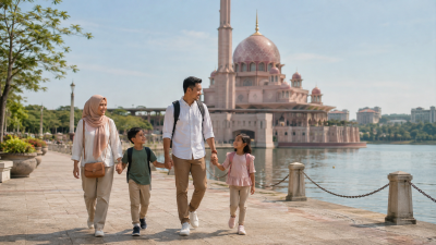 Keluarga Indonesia wisata Putrajaya dari Kuala Lumpur dalam satu hari