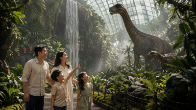 Keluarga Indonesia mengunjungi Jurassic World Singapore di Gardens by the Bay