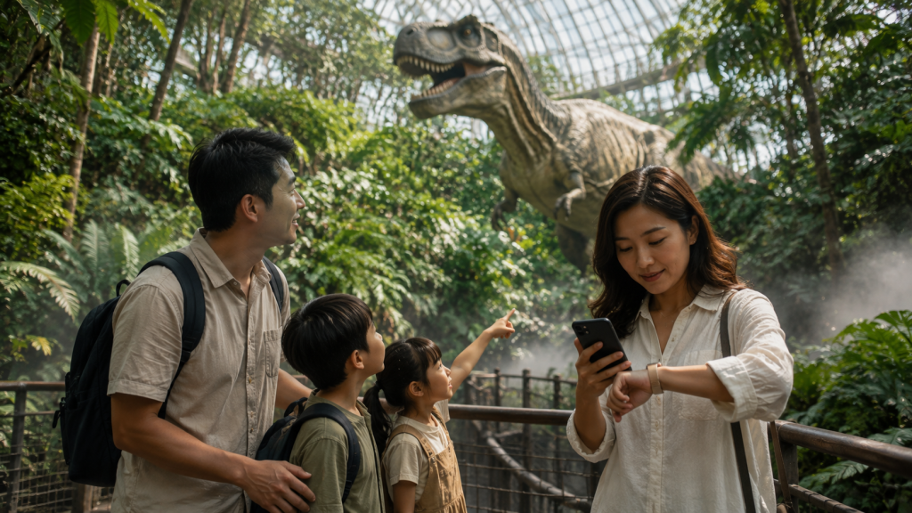 Durasi kunjungan Jurassic World Singapore bersama anak