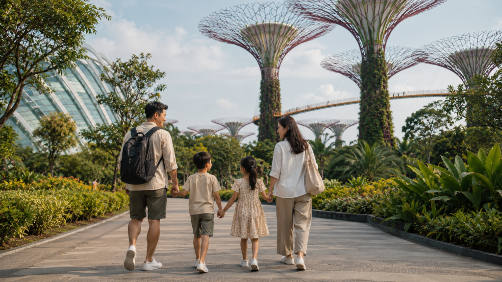 Itinerary Jurassic World dan Gardens by the Bay bersama keluarga