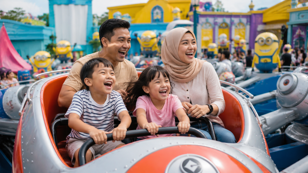 Wahana Minion Land Singapore yang cocok untuk keluarga dengan anak