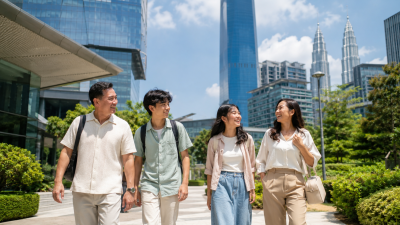 Keluarga Indonesia mengunjungi destinasi Kuala Lumpur terbaru dan modern bersama anak remaja