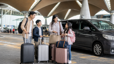 Keluarga Indonesia tiba di KLIA sebelum menuju hotel dan wisata Kuala Lumpur