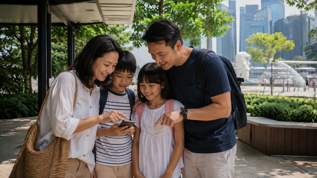 Keluarga menyusun itinerary Singapore September 2026