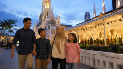 Keluarga Indonesia menikmati festival musik di Singapore September 2026