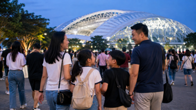 keluarga Indonesia menuju konser di National Stadium Singapore